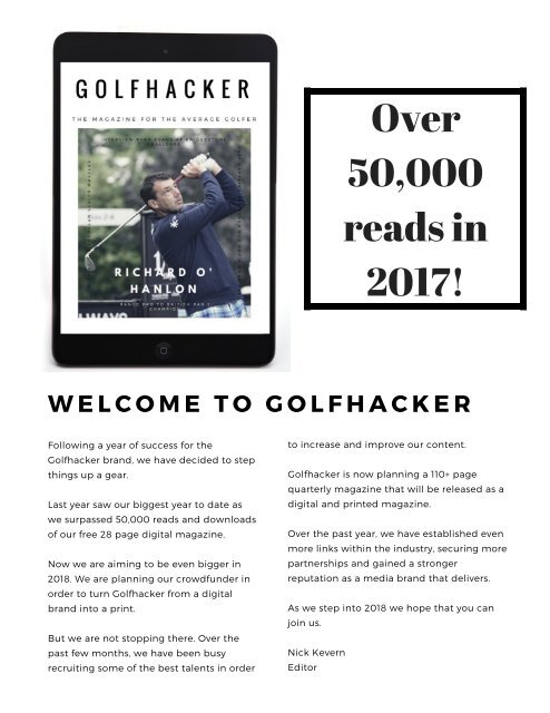 Golfhacker Media Pack 2018