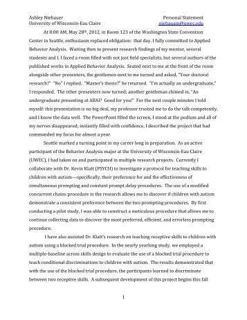 Pgce primary teaching personal statement