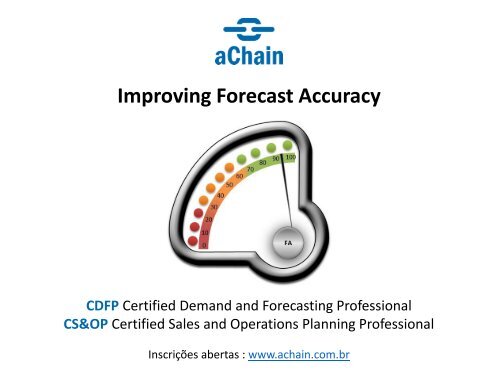 Improving Forecast Accuracy! 