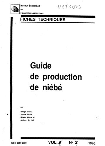 Guide de production - Portail national SIST