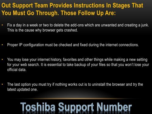 How to Fix Browser in Toshiba Which Is Not Responding To Chrome, Firefox and Safari?