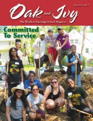 Oak and Ivy, The Wardlaw+Hartridge School Magazine Summer 2017