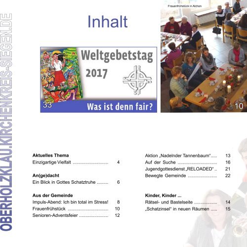 Gemeindebrief Ev.-Ref. Kirchengemeinde Oberholzklau Febr.-März 2017 - Online-Version