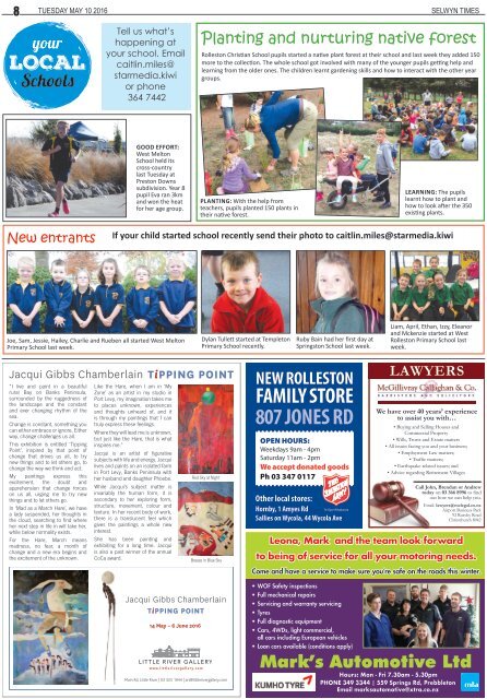 Selwyn Times: May 10, 2016