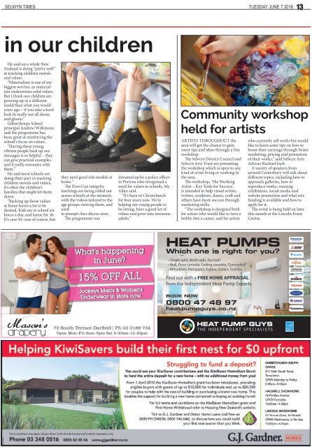 Selwyn Times: June 07, 2016