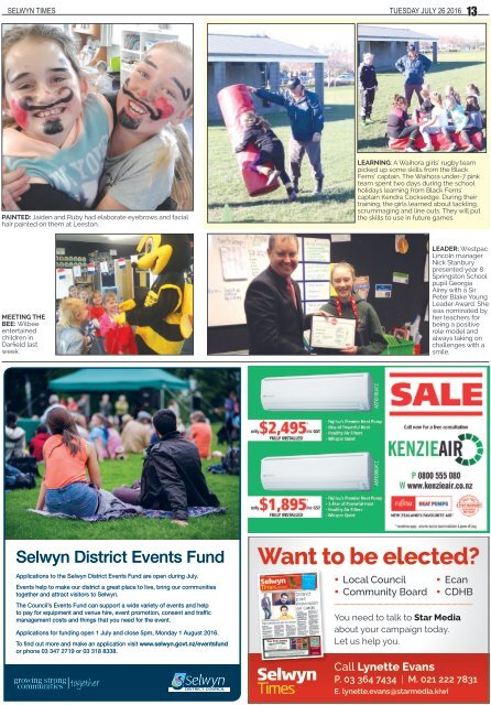 Selwyn Times: July 26, 2016