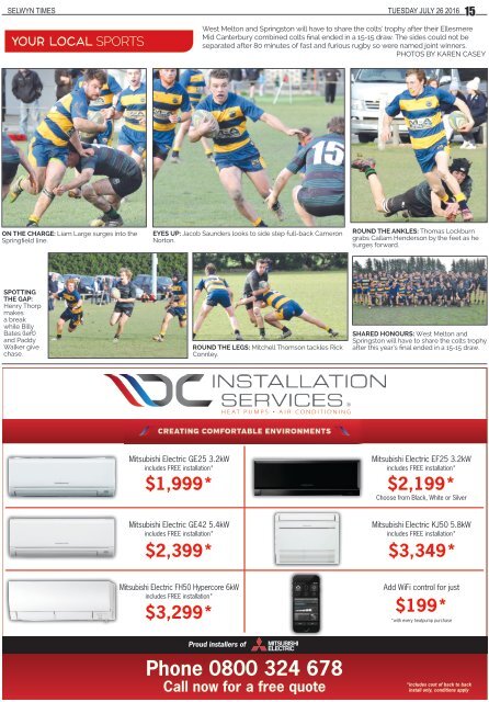 Selwyn Times: July 26, 2016