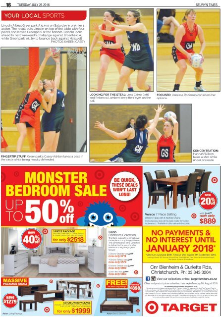 Selwyn Times: July 26, 2016