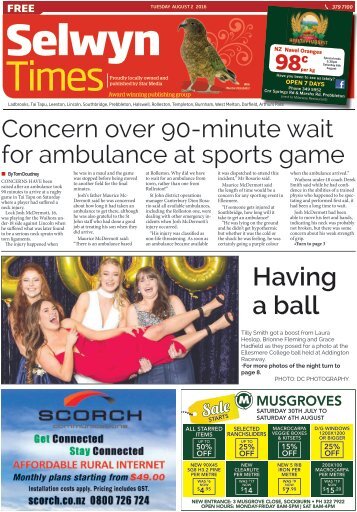 Selwyn Times: August 02, 2016