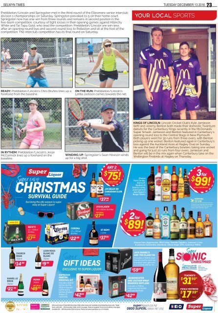 Selwyn Times: December 13, 2016