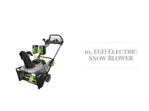 Top 10 Best Electric Snow Blower Reviews in 2018