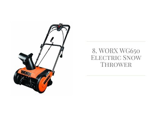 Top 10 Best Electric Snow Blower Reviews in 2018