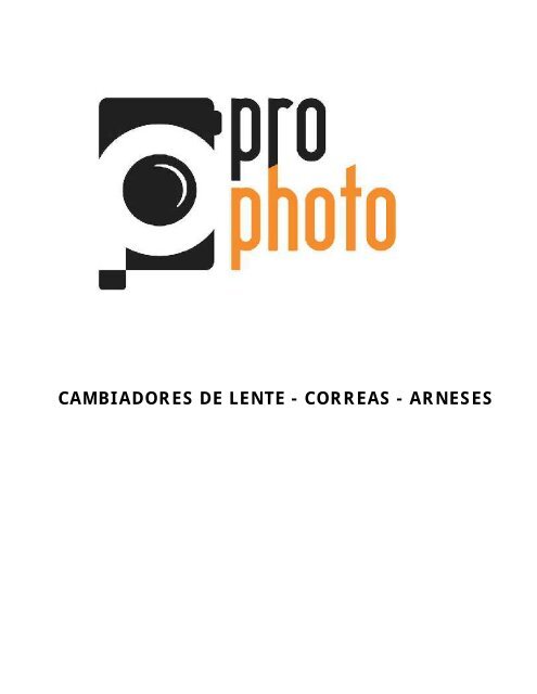 Catalogo ProPhoto actualizado al 22 de Enero del 2018