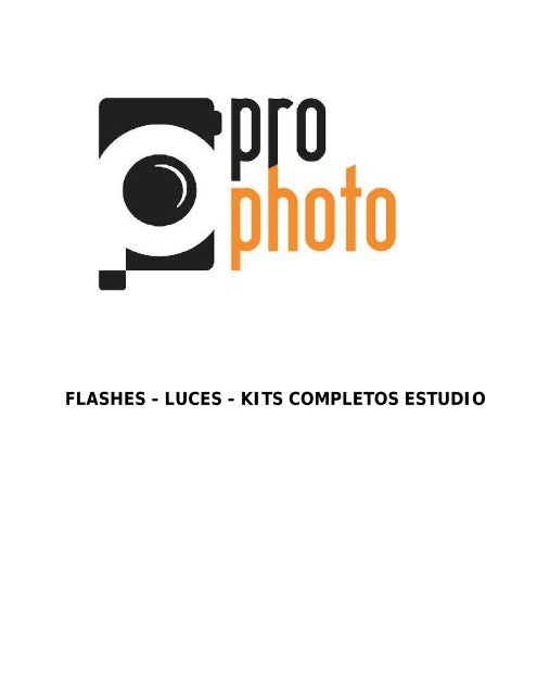 Catalogo ProPhoto actualizado al 22 de Enero del 2018