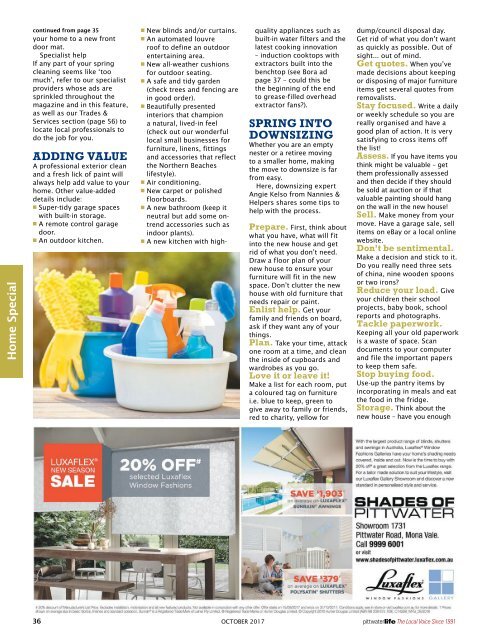 Pittwater Life October 2017 Issue