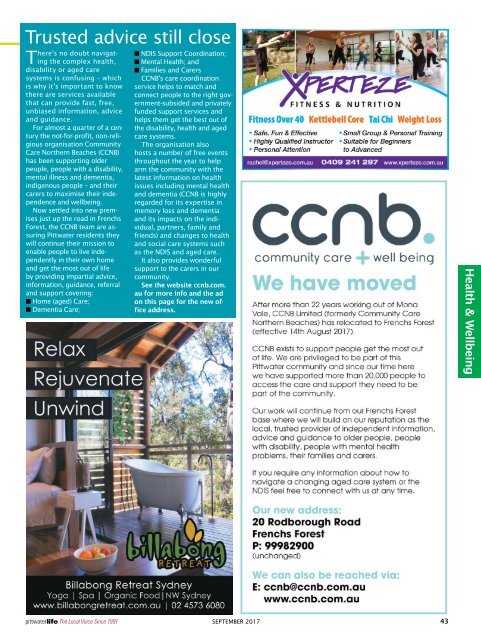 Pittwater Life September 2017 Issue