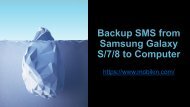 Backup SMS from Samsung Galaxy S78 to Computer