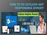 How To Fix Outlook Not Responding Error