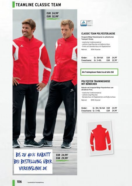 Erima Teamsport-Katalog 2018