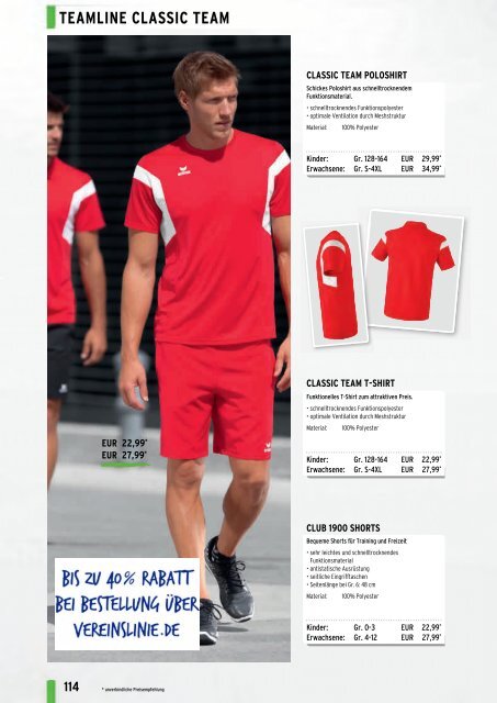 Erima Teamsport-Katalog 2018