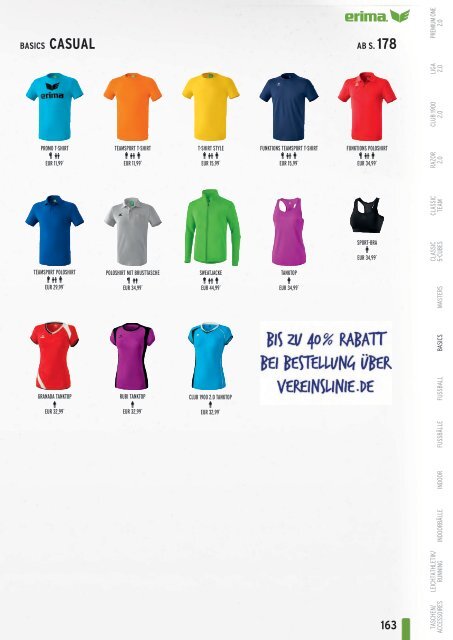 Erima Teamsport-Katalog 2018