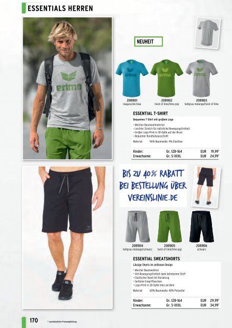 Erima Teamsport-Katalog 2018