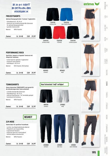 Erima Teamsport-Katalog 2018