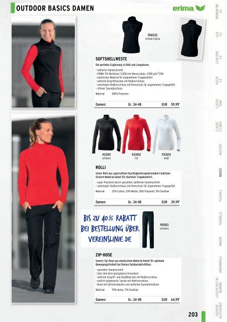 Erima Teamsport-Katalog 2018