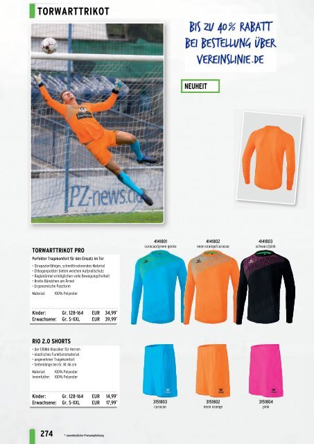 Erima Teamsport-Katalog 2018