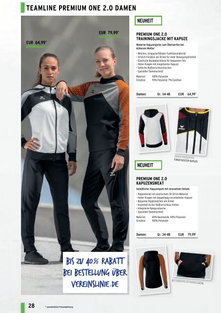 Erima Teamsport-Katalog 2018