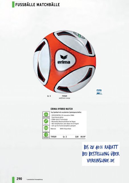 Erima Teamsport-Katalog 2018