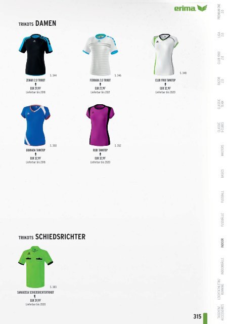 Erima Teamsport-Katalog 2018