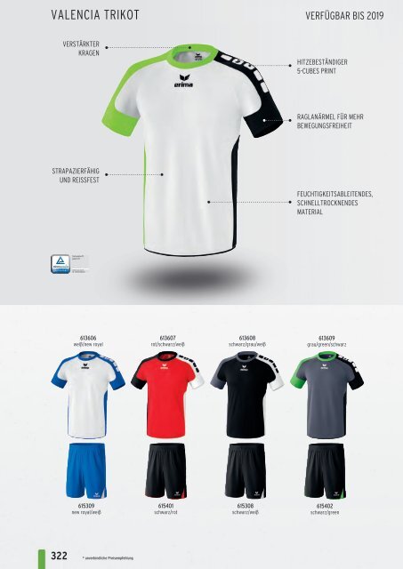 Erima Teamsport-Katalog 2018