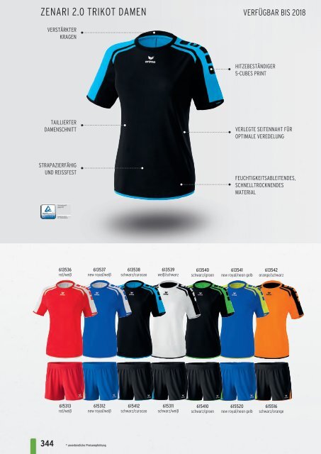 Erima Teamsport-Katalog 2018