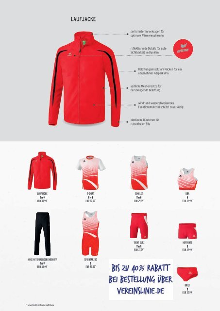 Erima Teamsport-Katalog 2018