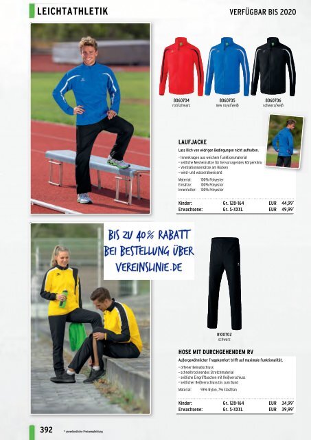 Erima Teamsport-Katalog 2018