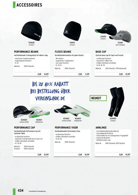 Erima Teamsport-Katalog 2018