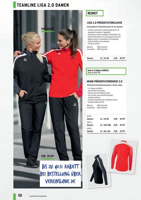 Erima Teamsport-Katalog 2018