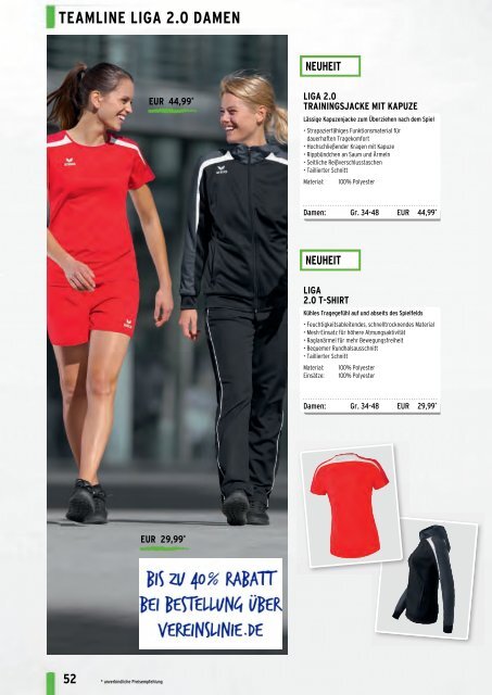 Erima Teamsport-Katalog 2018