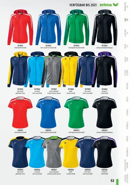 Erima Teamsport-Katalog 2018