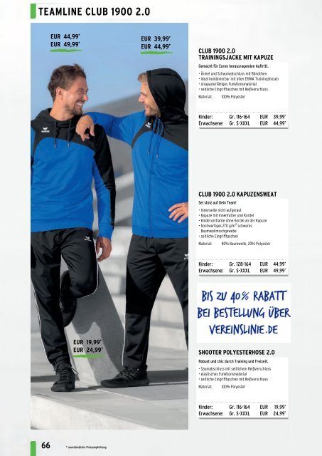 Erima Teamsport-Katalog 2018