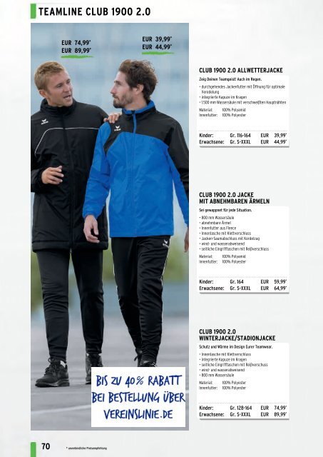 Erima Teamsport-Katalog 2018