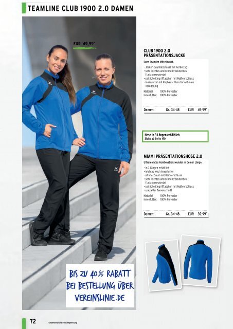 Erima Teamsport-Katalog 2018