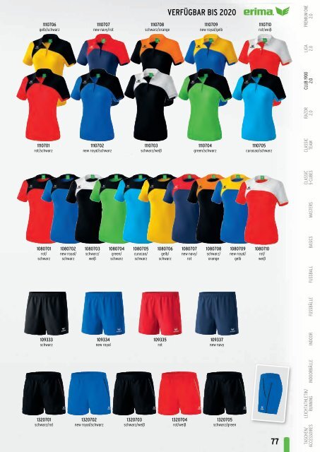 Erima Teamsport-Katalog 2018