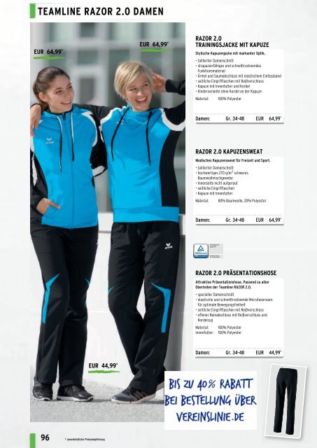 Erima Teamsport-Katalog 2018