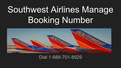 Southwest Airlines Booking Phone Number