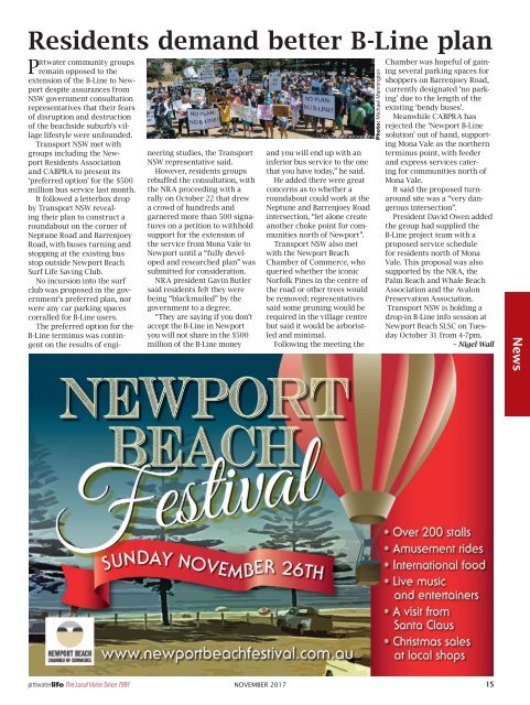 Pittwater Life November 2017 Issue