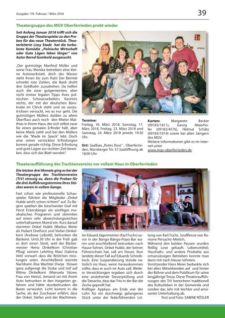 Mitteilungsblatt Gemeinde Burgthann, Ausgabe Februar/März