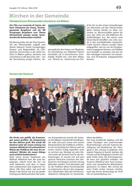 Mitteilungsblatt Gemeinde Burgthann, Ausgabe Februar/März