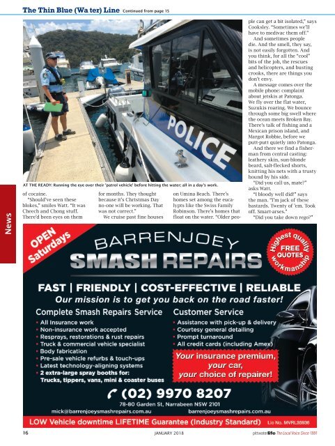 Pittwater Life January 2018 Issue